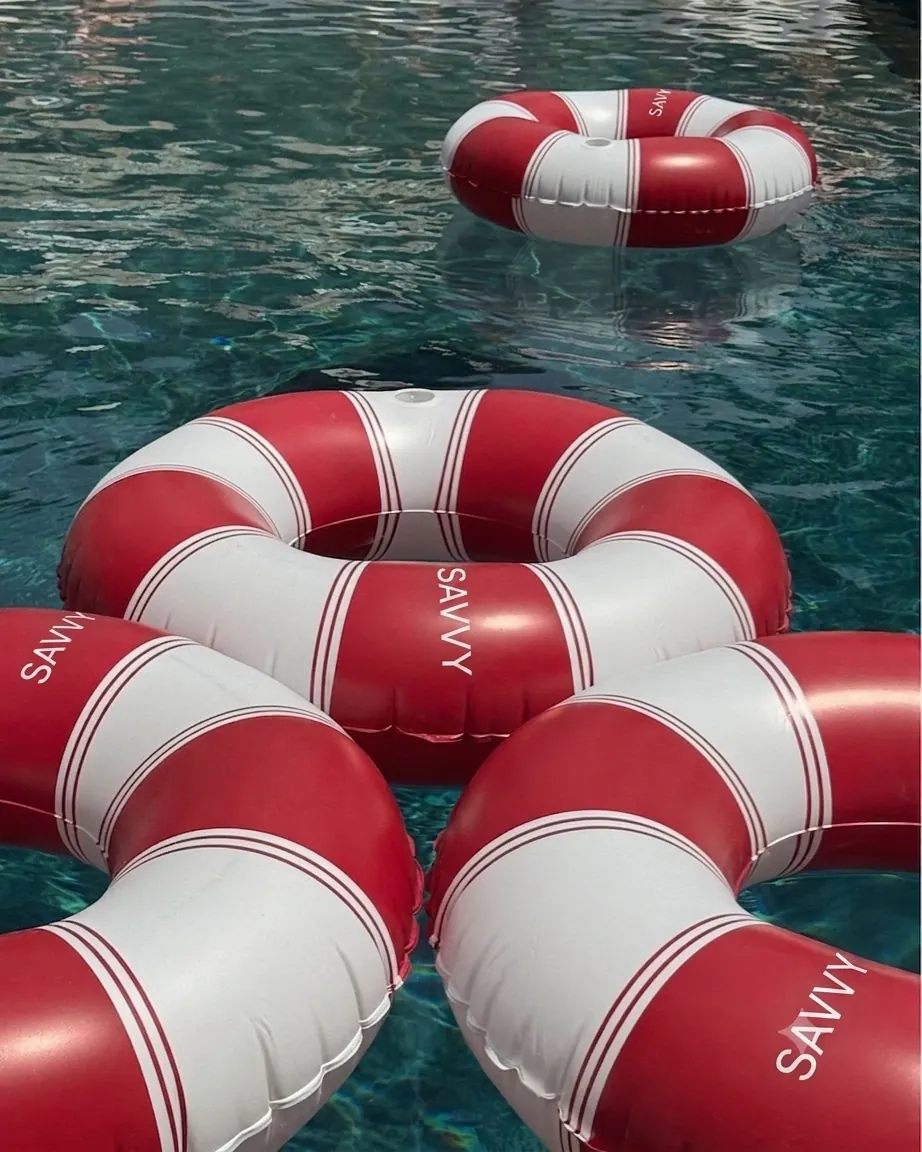 Savvy Swim branded rescue rings